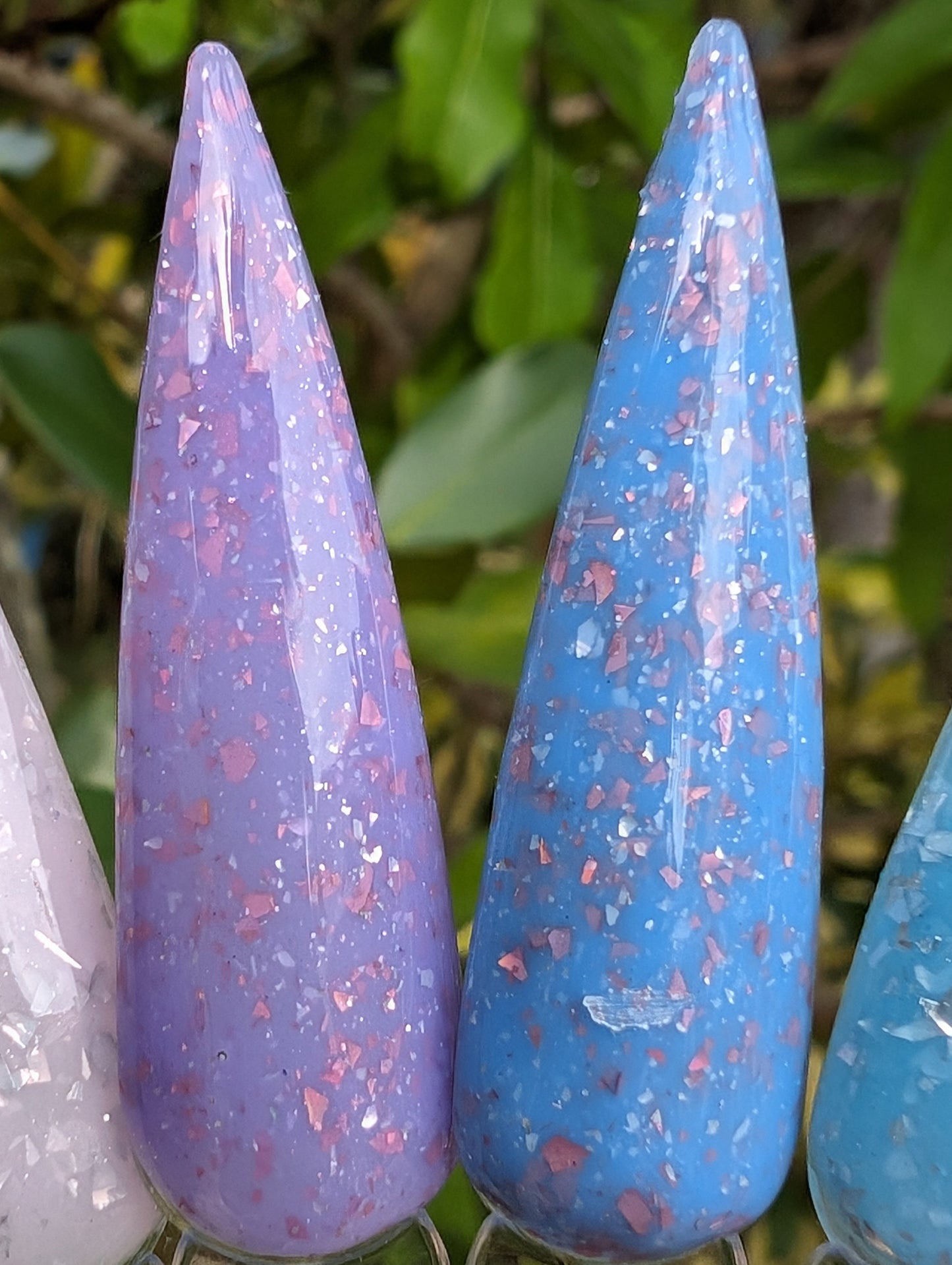 Glam | Rubber Base Gels with Flakes | HEMA, HPMA, TPO, 30 Free uv/led | 15ml | Soak Off |