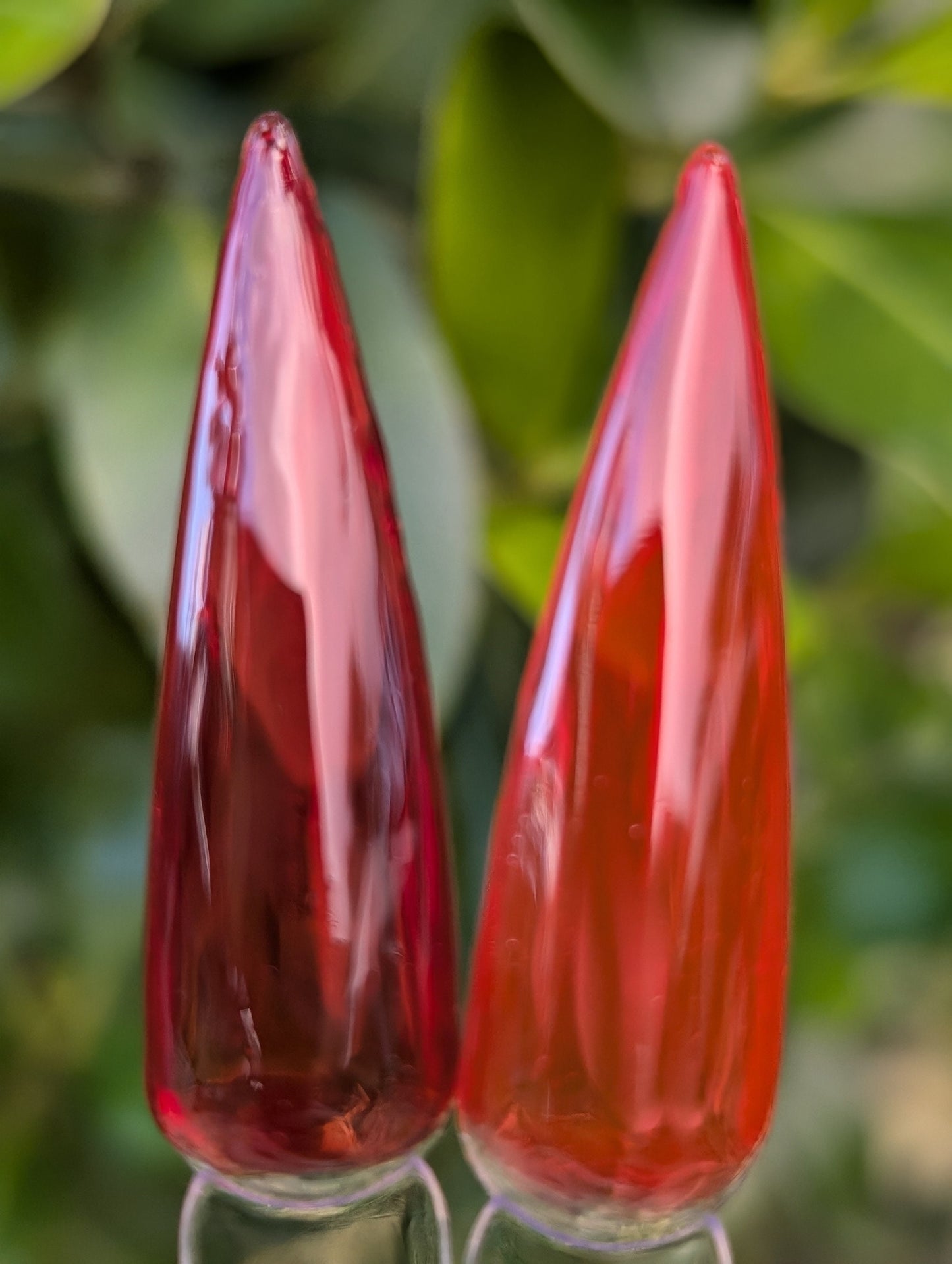 Red Jelly Gels | Cabernet and Red Hot Chili | HEMA, HPMA, TPO, 30 Free uv/led | 15ml |