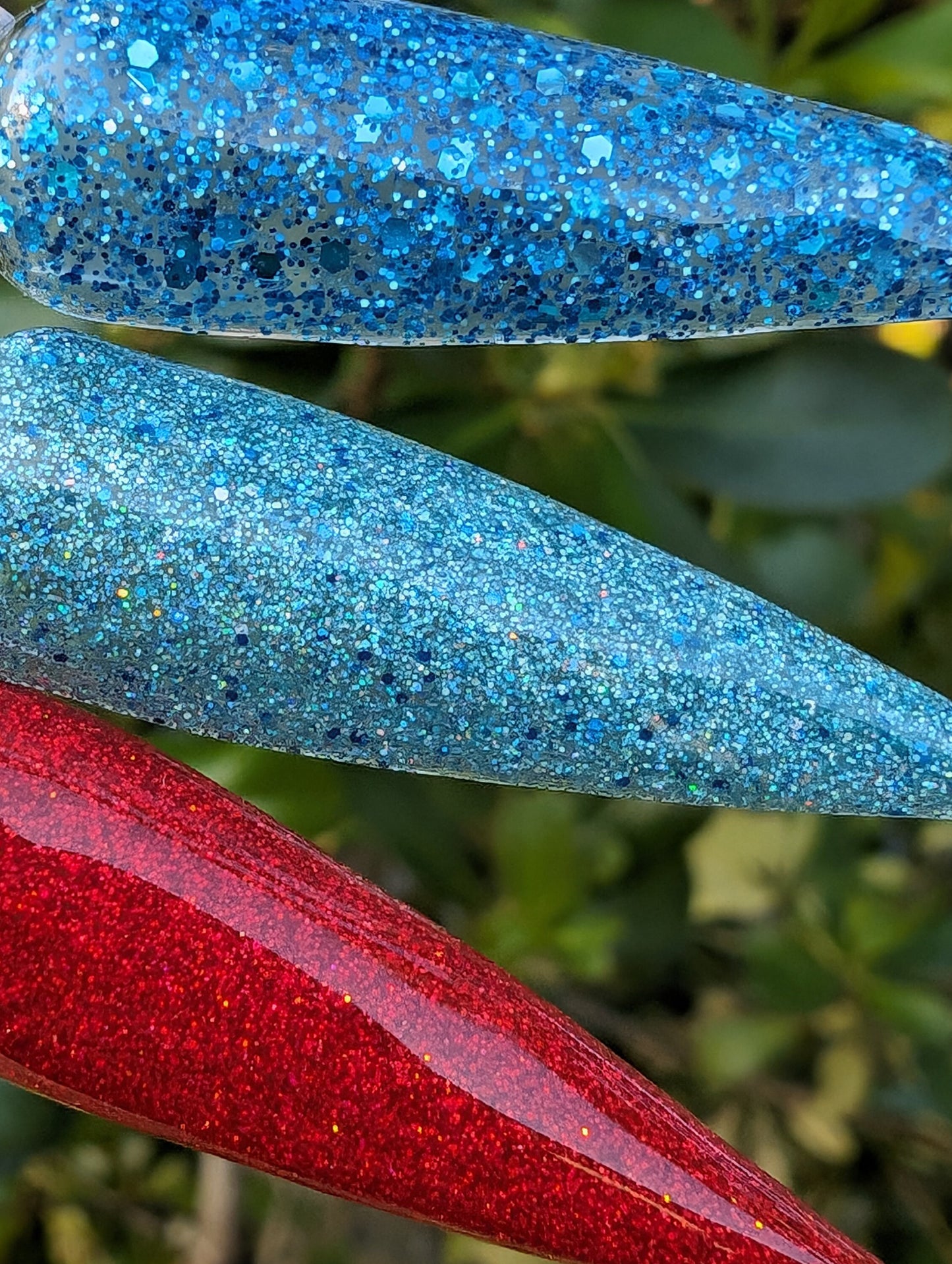Glitter & Jelly Gels | Cherry Bomb, Summer Daze, Blue Diamonds, Blueberry Jam (Jelly) | HEMA, HPMA, TPO, 30 Free uv/led | 15ml | Soak Off |