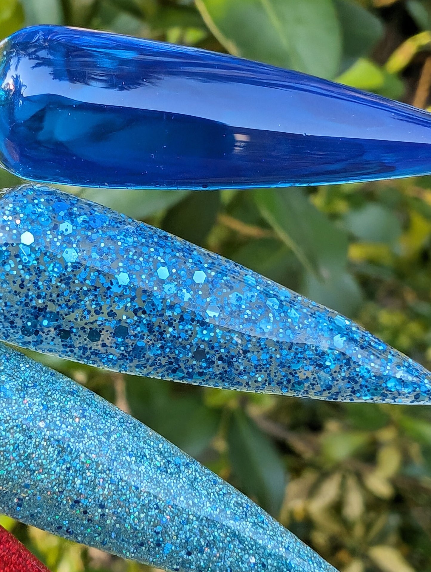 Glitter & Jelly Gels | Cherry Bomb, Summer Daze, Blue Diamonds, Blueberry Jam (Jelly) | HEMA, HPMA, TPO, 30 Free uv/led | 15ml | Soak Off |