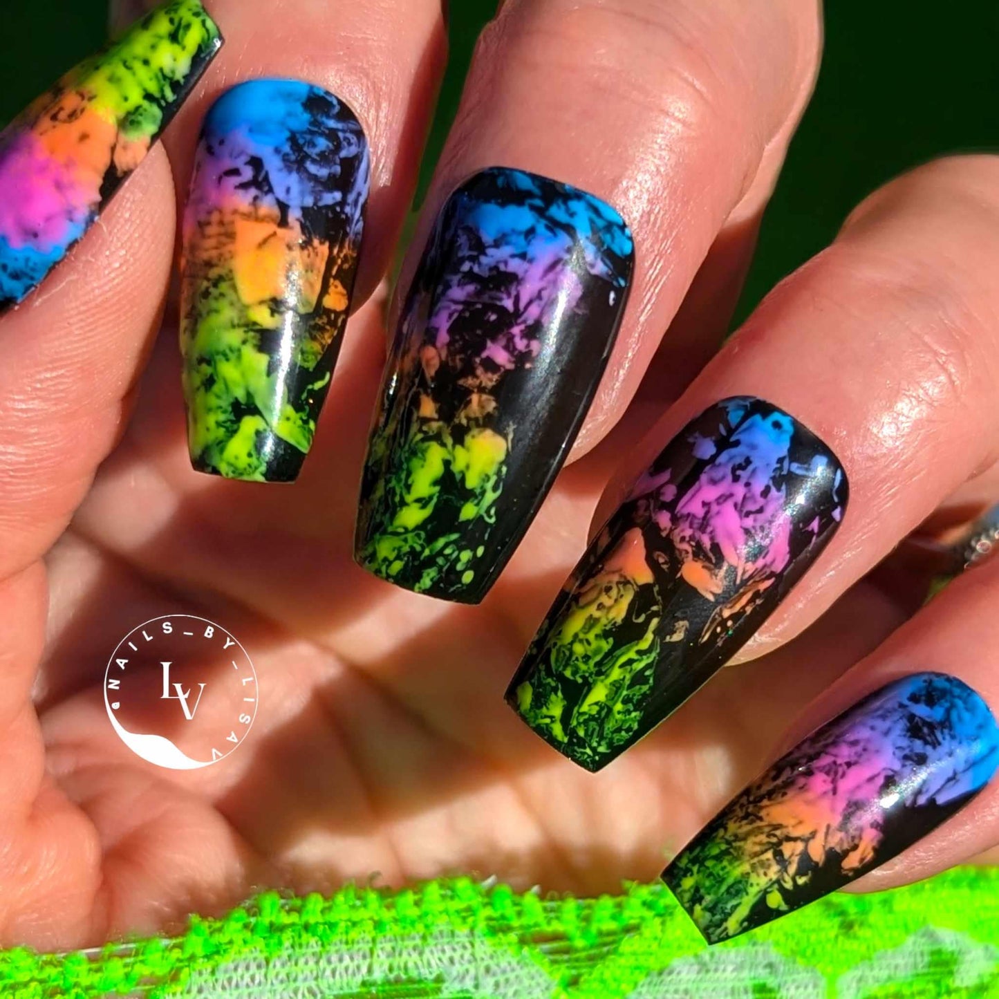 Neon CHROMES | Florescent Effect Chromes Powder | Colorful Solid Coverage | Chrome Pigment | Not Dip