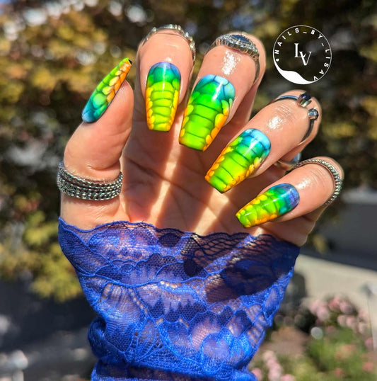 Neon CHROMES | Florescent Effect Chromes Powder | Colorful Solid Coverage | Chrome Pigment | Not Dip