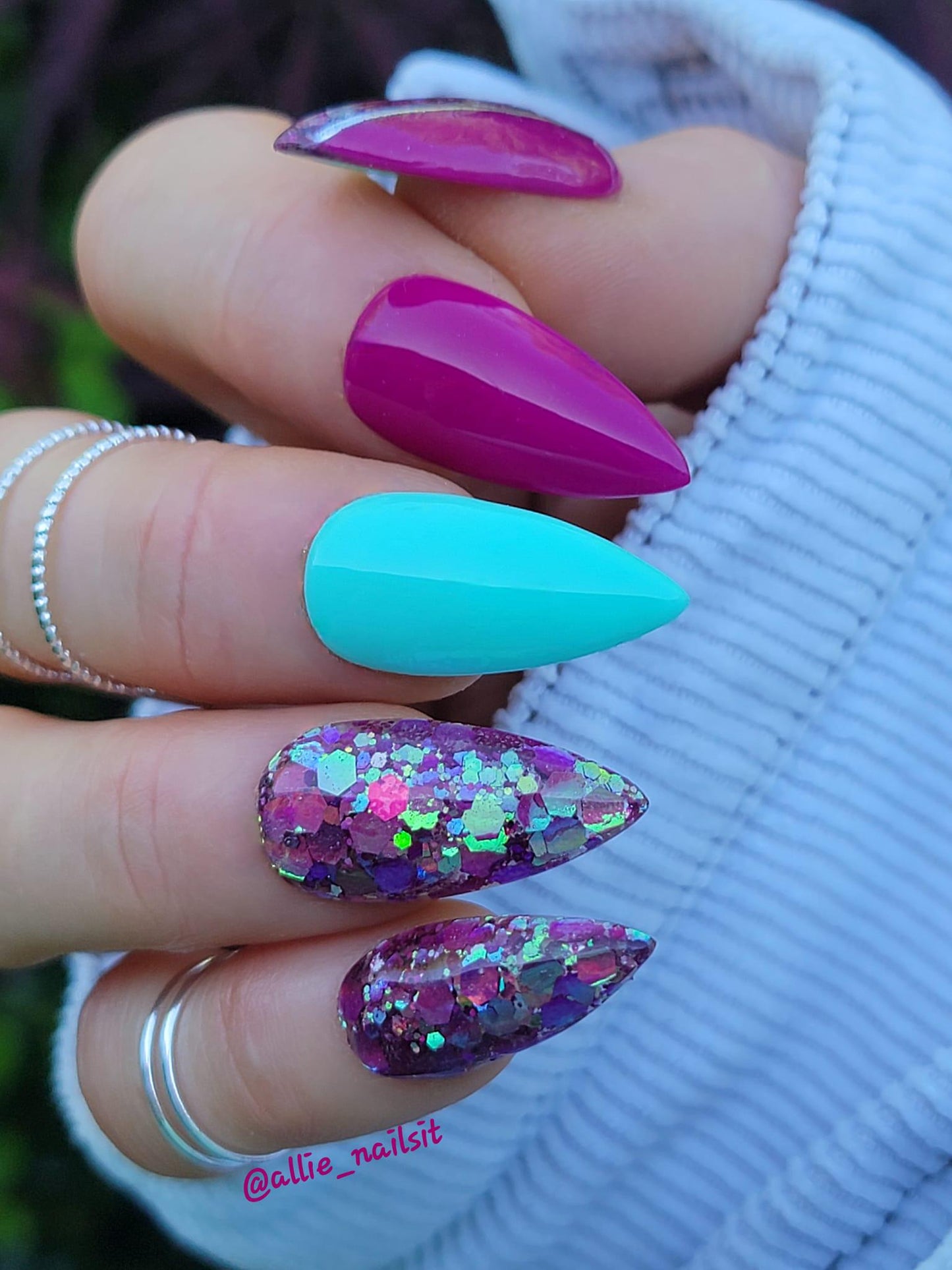 Silvermist Boss Trio | Silver Mist Aurora Pearl Gel | Boss Lady Dip & Into the fuchsia Dips | HEMA Free UV/LED | 15ml | Soak Off | Gel Nails