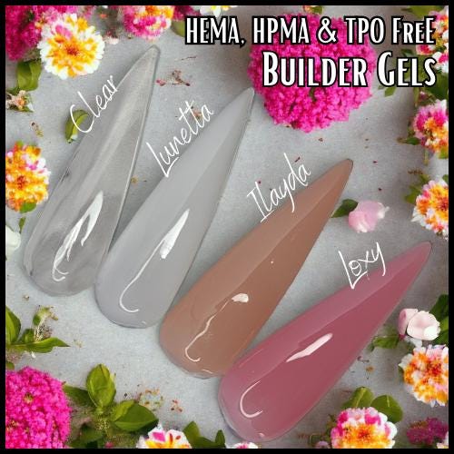 Builder Gel in a Bottle | Clear & Strong | HEMA, HPMA, TPO Free uv/led | 15ml | Clear | Gel Nail