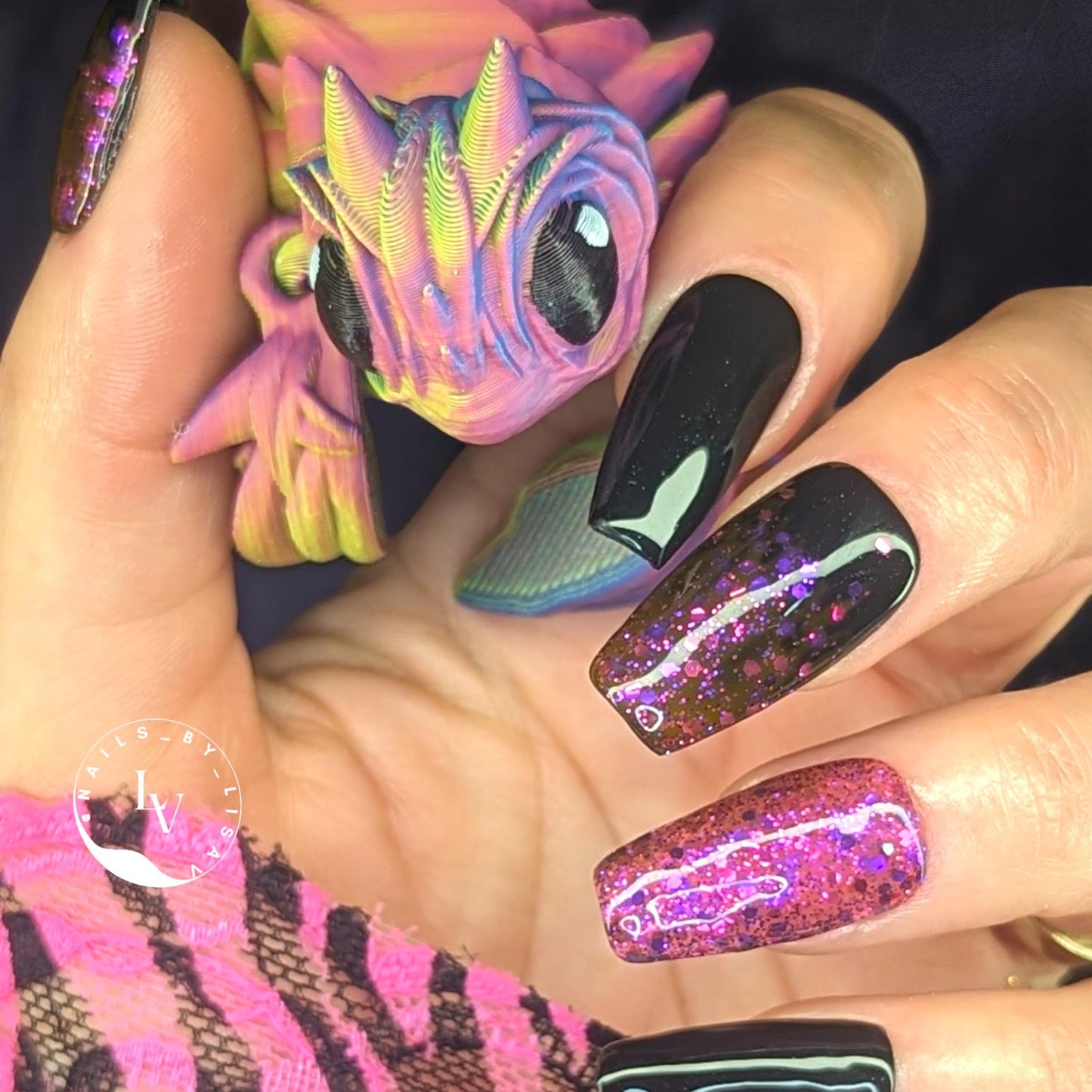 Razzmatazz Glitter Mani Gel Polish | Iridescent | HEMA, HPMA, TPO Free uv/led | 15ml | Soak Off | Gel Nail