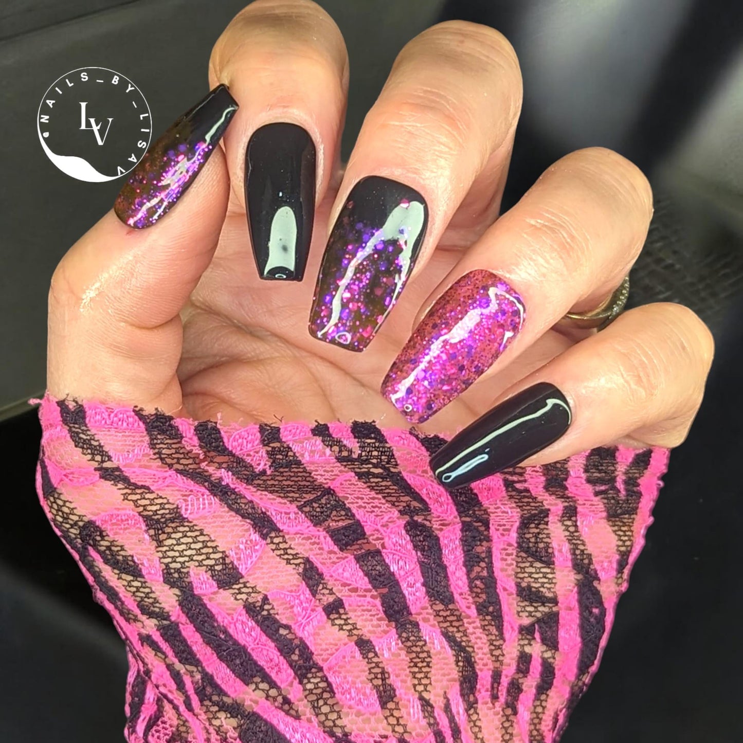 Razzmatazz Glitter Mani Gel Polish | Iridescent | HEMA, HPMA, TPO Free uv/led | 15ml | Soak Off | Gel Nail