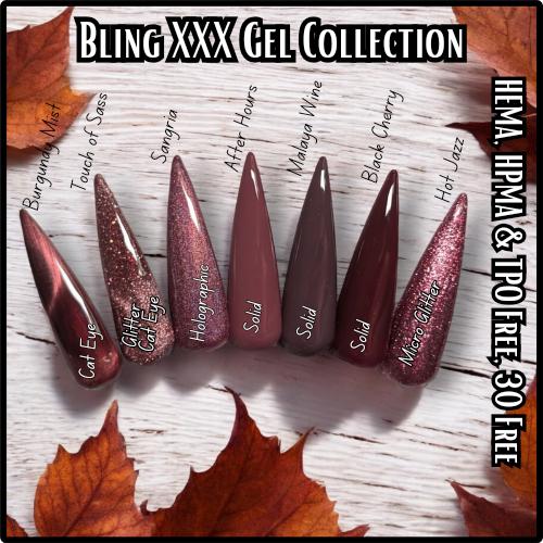 Malaya Wine Solid Gel | XXX Gel Collection | Burgundy | Maroon | HEMA HPMA tpo Free uv/led | 15ml