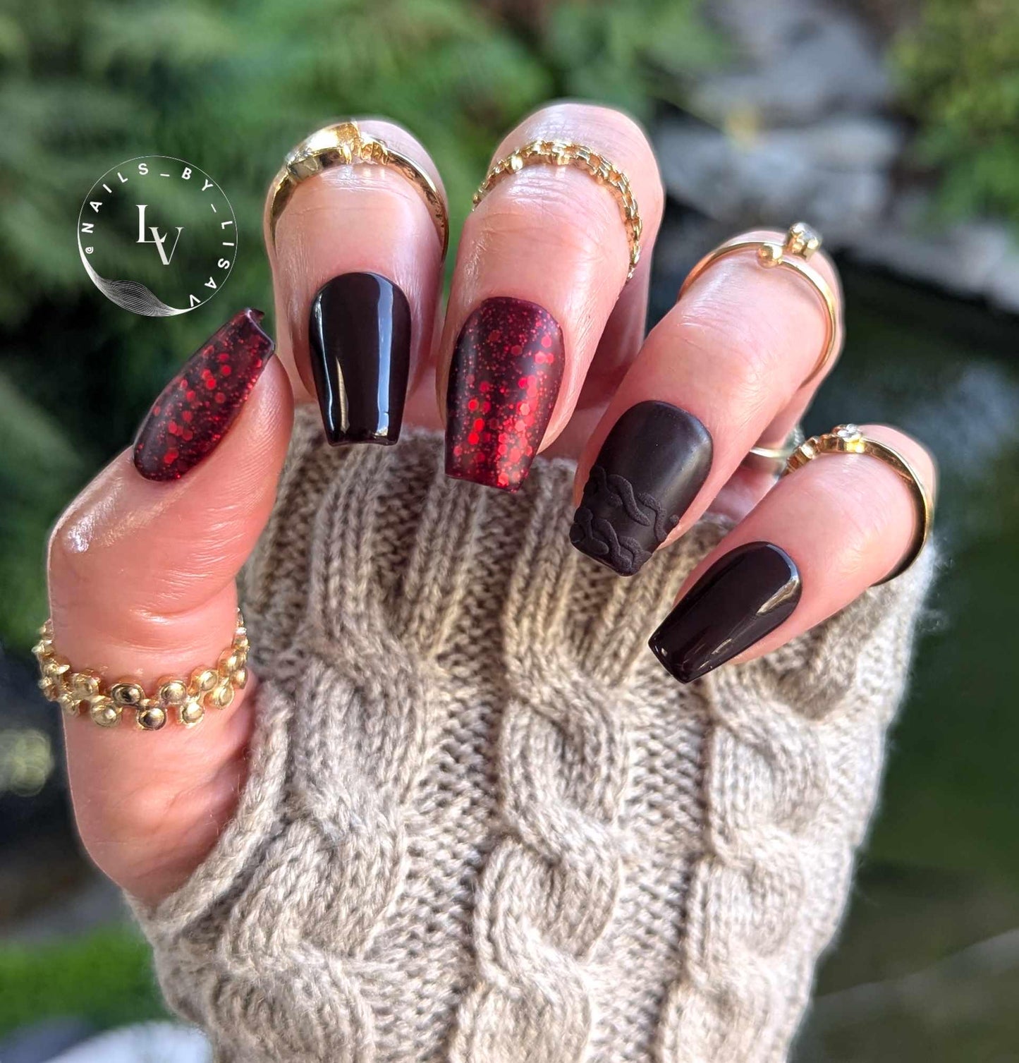 Red Alert Red Gel Mani | Red Glitter Gel | Shiny Top Gel | HEMA HPMA TPO Free uv/led | 15ml | Gel Nails