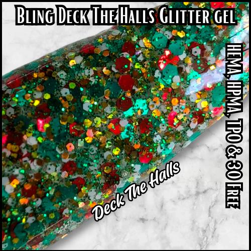 Deck The Halls Glitter Gels | Ruby Slippers and Gold Mine Glitter Gels | HEMA, HPMA, TPO, 30 Free uv/led |