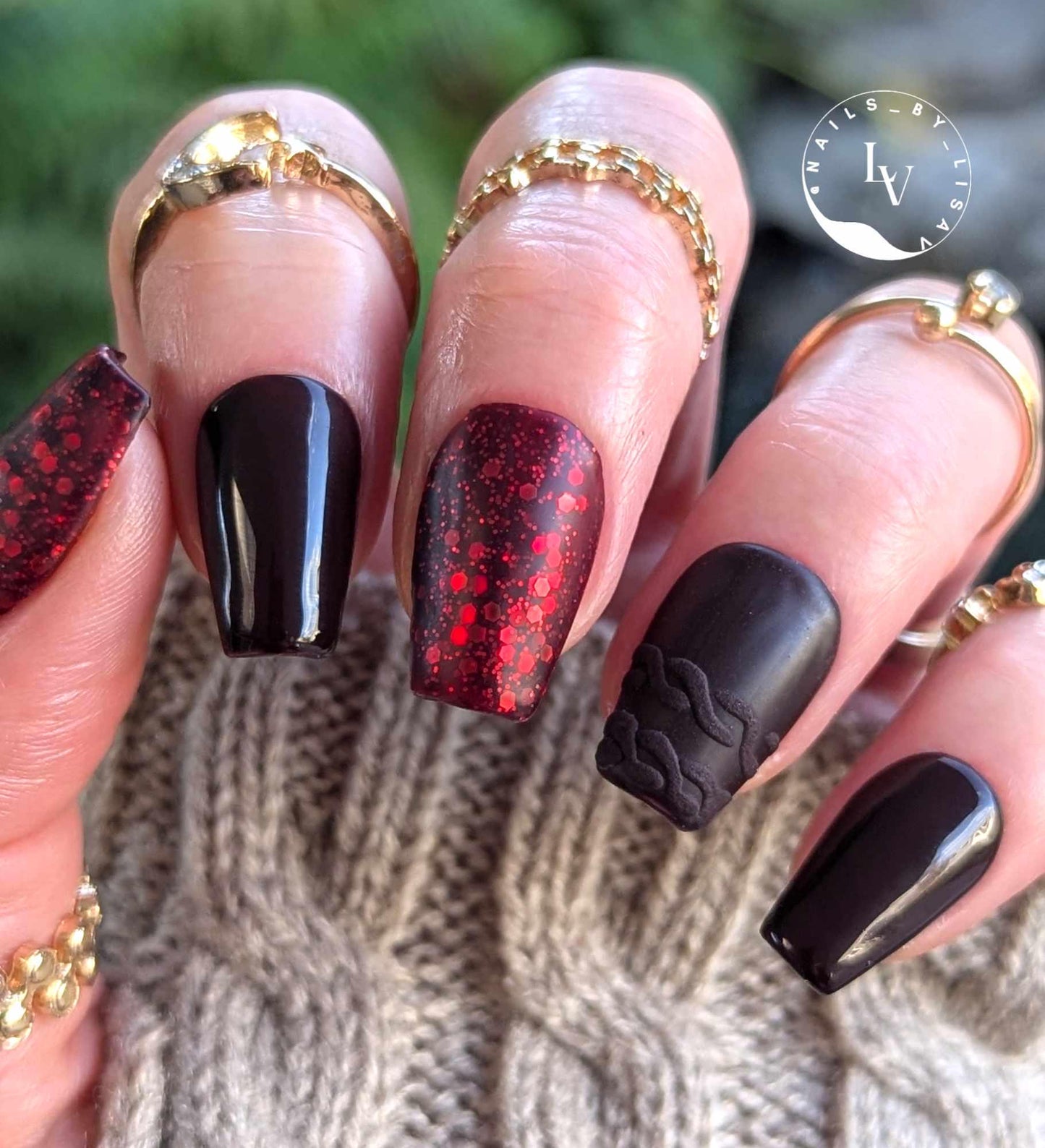 Red Alert Red Gel Mani | Red Glitter Gel | Shiny Top Gel | HEMA HPMA TPO Free uv/led | 15ml | Gel Nails