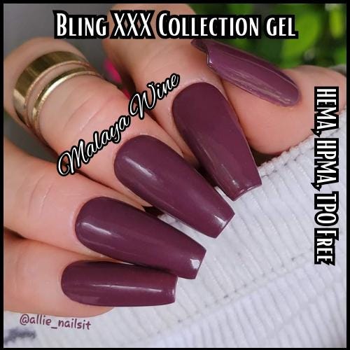 Malaya Wine Solid Gel | XXX Gel Collection | Burgundy | Maroon | HEMA HPMA tpo Free uv/led | 15ml