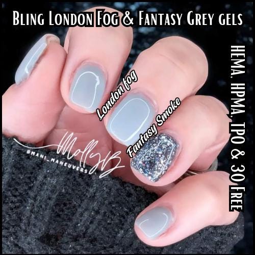 Fantasy Smoke Mani - Holographic Glitter - HEMA, HPMA, TPO Free