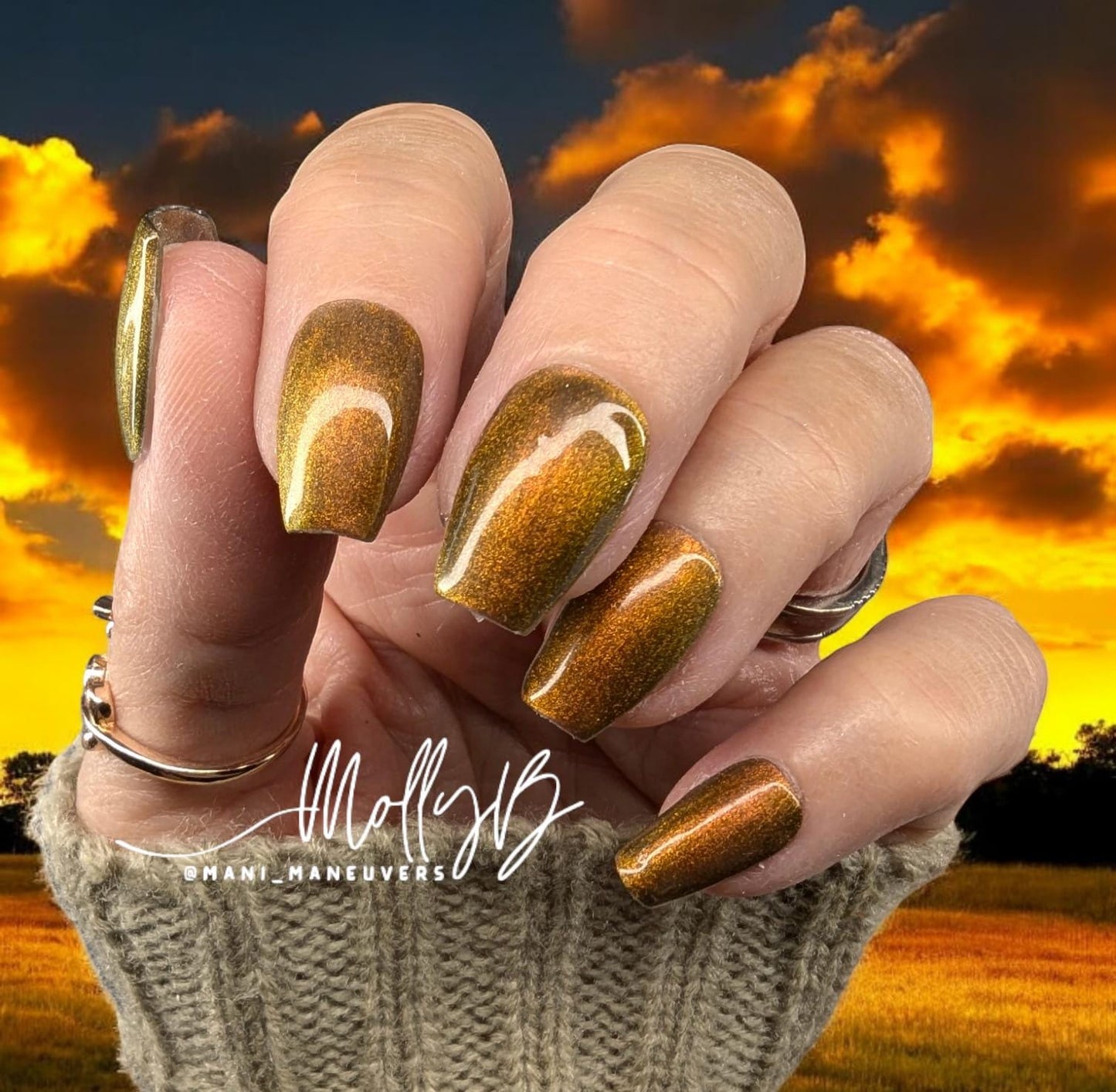 Tiger Eye 10D Cat Eye Mani | Tiger Eye - Copper Shimmery Cat Eye | HEMA HPMA TPO 30 Free uv/led | 15ml | Gel Nail