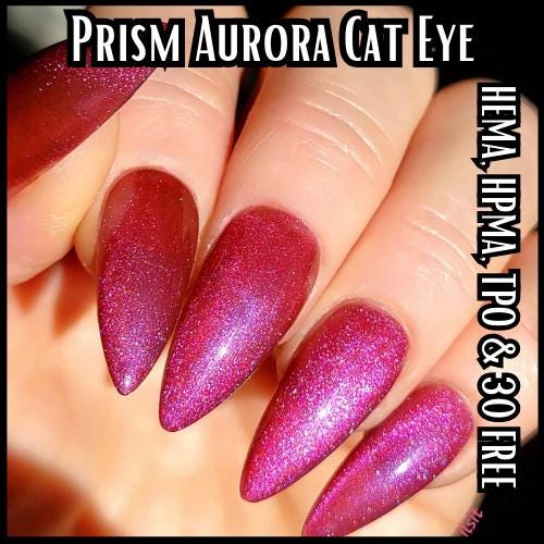 Prism Mani | Cat Eye Aurora Pearl Gel Polish | HEMA, HPMA, TPO, 30 Free uv/led | 15ml Bottle | Soak Off | Gel Nail