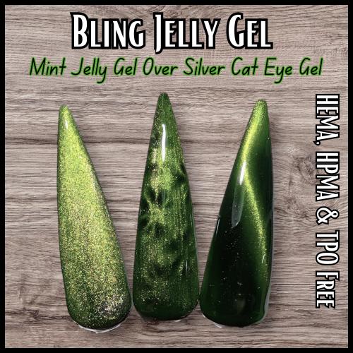 Jelly Gels | Mint Jelly | Beautiful Green Jelly Gel | HEMA, HPMA, TPO Free uv/led | 15ml |