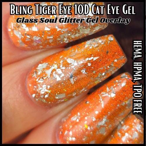 Tiger Eye 10D Cat Eye Mani | Tiger Eye - Copper Shimmery Cat Eye | HEMA HPMA TPO 30 Free uv/led | 15ml | Gel Nail