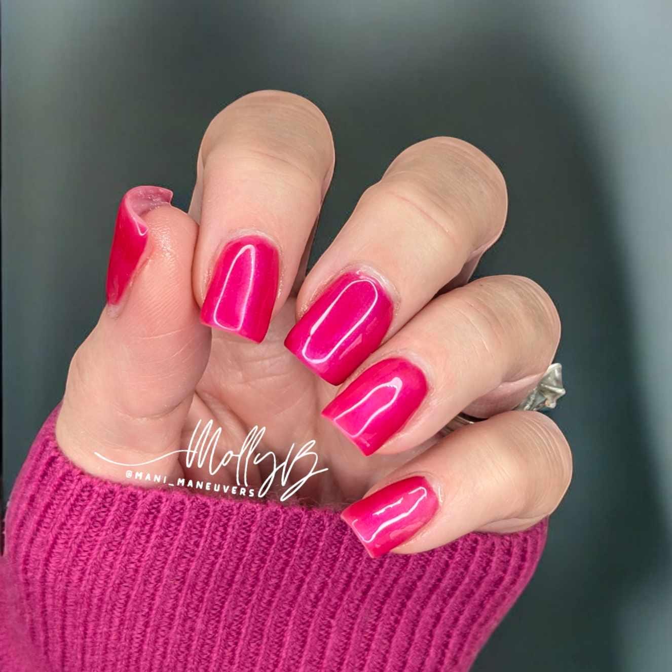 Frisky Fuchsia Mani 2 | Shimmery Fuchsia with Blue Iridescent Effect Gel | HEMA HPMA tpo Free uv/led | 15ml