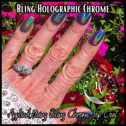 Holographic CHROME | Color Shifting Effect Chrome Powder | Red Purple Blue Teal Chartruse Light Bronze Silver | Chrome Pigment | Not Dip