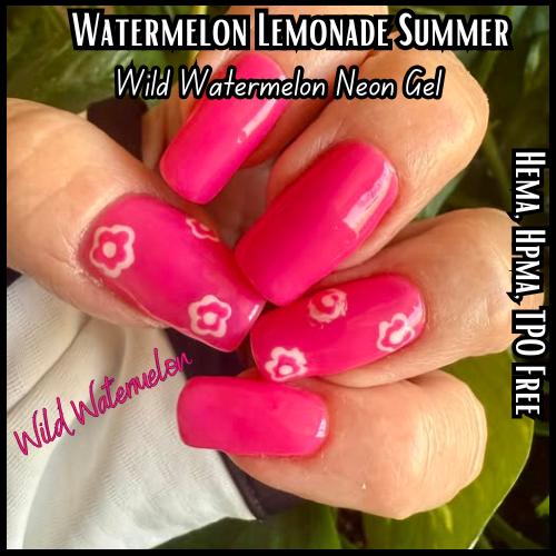 Wild Watermelon Neon Gel Mani | Summer Neon Gels | HEMA, HPMA, TPO Free | 15ml
