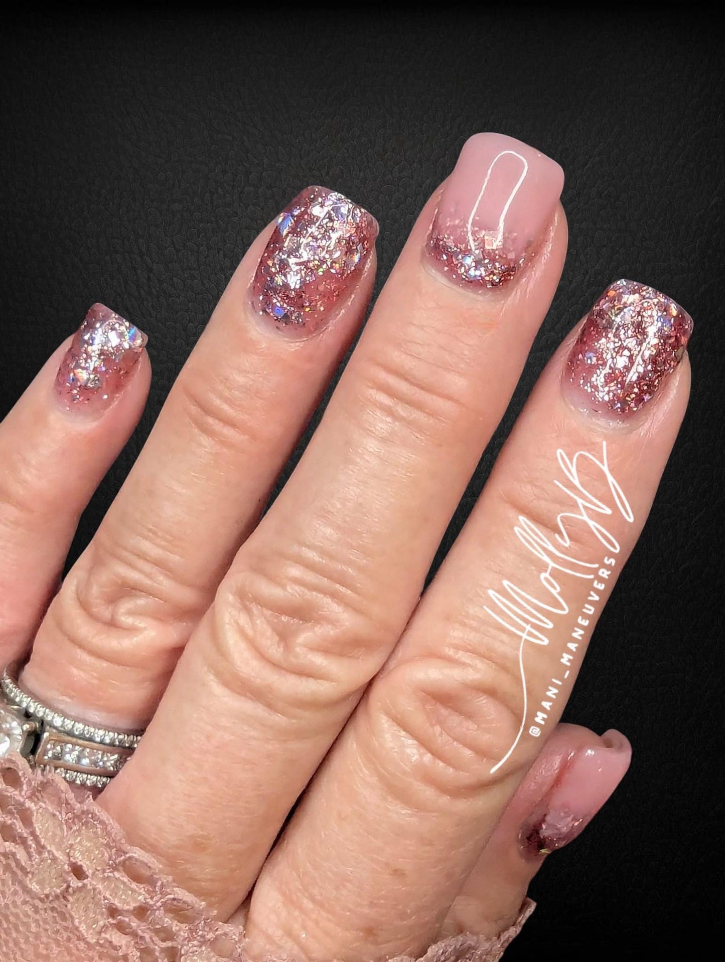 Fantasy Pink holographic Glitter Gel | HEMA, HPMA, TPO uv/led | 15ml | Soak Off | Gel Nail