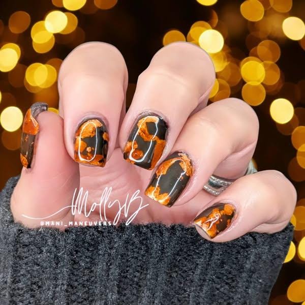 Amber Tortoiseshell Coffee Jelly Gels - Fall Colors - Now Sold Individually - HEMA, HPMA & TPO Free