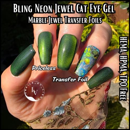 Marble Jewels Transfer Foils Overlay Set