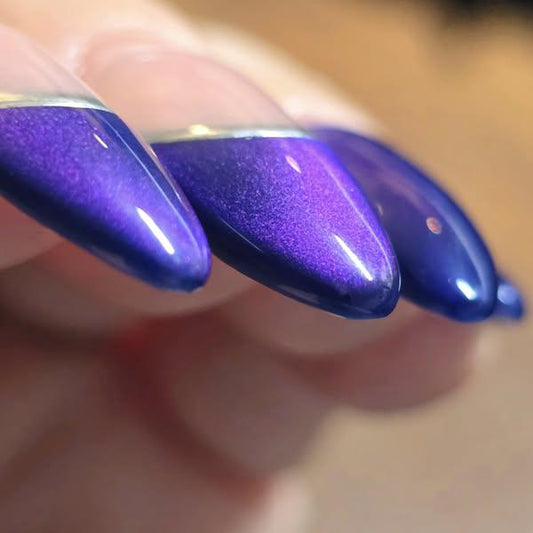 Royal Velvet Jewel Shimmer Cat Eye Gels | Silver Liner Gel | HEMA, HPMA, TPO Free uv/led | 15ml