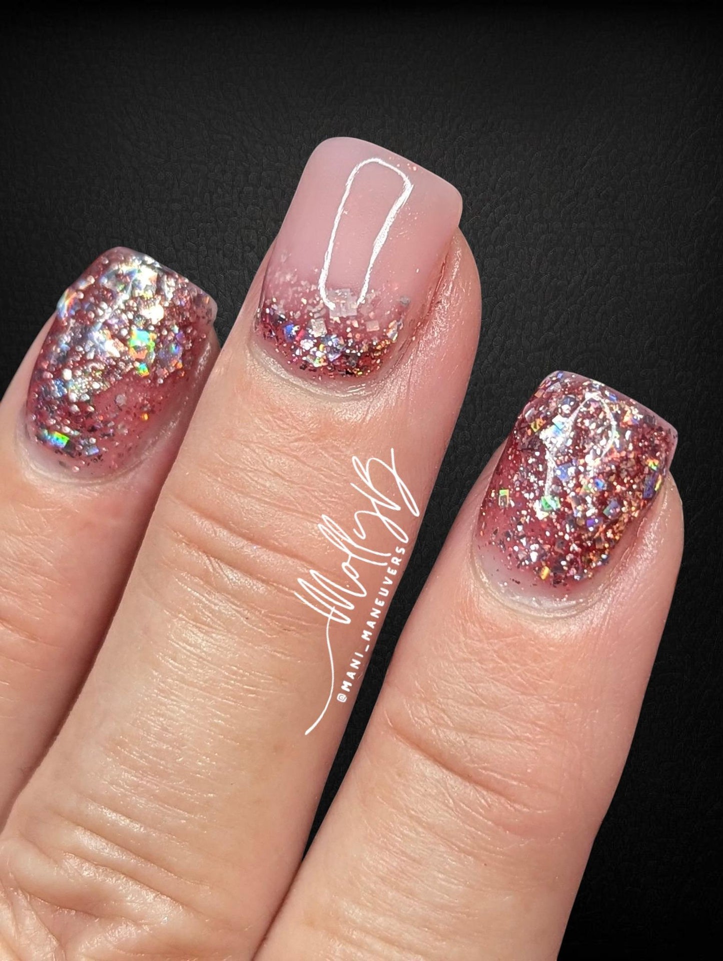 Fantasy Pink holographic Glitter Gel | HEMA, HPMA, TPO uv/led | 15ml | Soak Off | Gel Nail