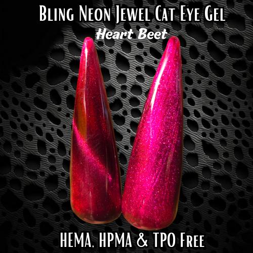 Heart Beet Jewel Shimmer Cat Eye Gel | HEMA, HPMA, TPO Free uv/led | 15ml