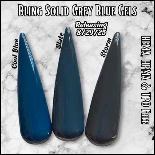 Storm Solid Gel | Dark Grey | HEMA, HPMA, TPO Free uv/led | 15ml | Gel Nail