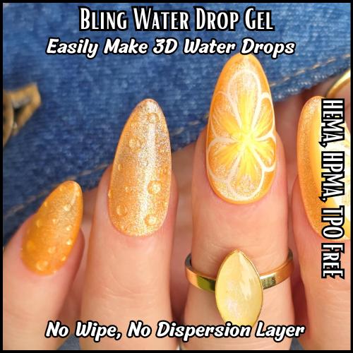 Water Drop Gel | Clear Water Droplet | Rain Drop Effect | HEMA, HPMA, TPO Free uv/led | Nail Art | 15ml |