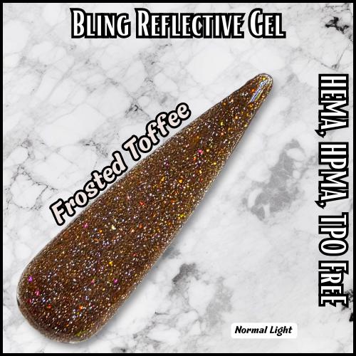 Frosted Toffee Reflective Glitter | High Flash Reflective Disco Glitter Gel | HEMA, HPMA, TPO Free uv/led