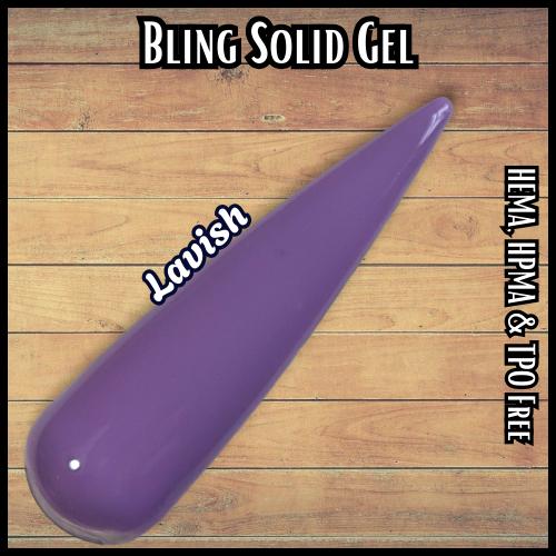 Lavish Solid Gel | Dusty Purple Solid | HEMA, HPMA, TPO 30 Free Free uv/led | 15ml | Soak Off |