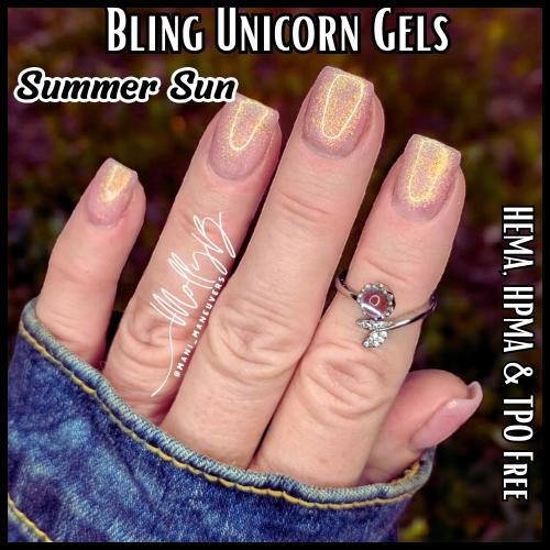 Summer Sun Unicorn Gel Mani - HEMA, HPMA, TPO Free