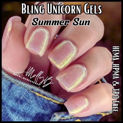 Summer Sun Unicorn Gel Mani - HEMA, HPMA, TPO Free