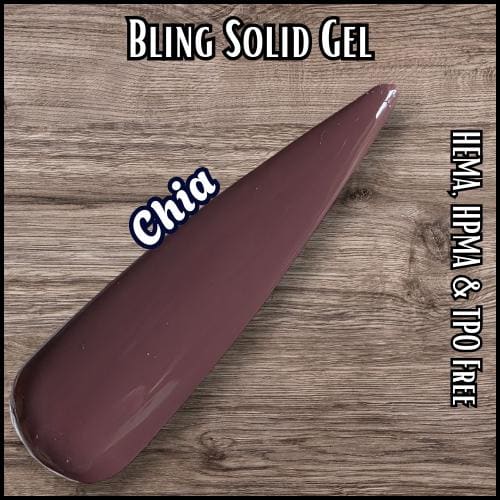 Chia Solid Gel | HEMA, HPMA, TPO Free uv/led | 15ml | Gel Nail