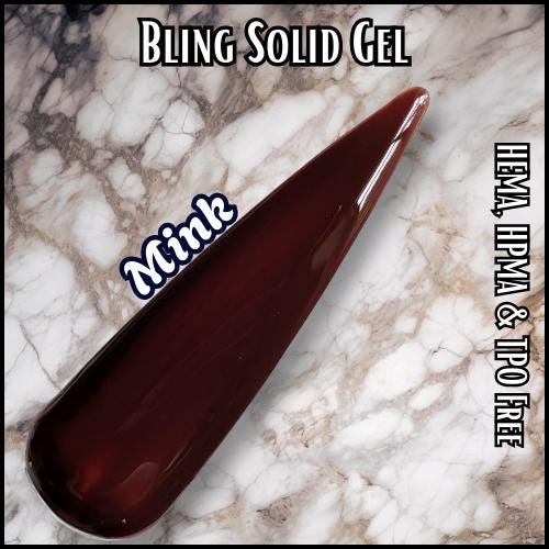 Mink Solid Gel - HEMA, HPMA, TPO Free uv/led | 15ml | Gel Nail