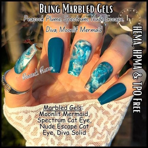 Marble Diva, Sand Bar, Vixen, Smoked Grey Gel Mani | HEMA, HPMA, TPO Free uv/led | 15ml