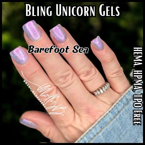 Barefoot Sea Unicorn Gel Mani - HEMA, HPMA, TPO Free