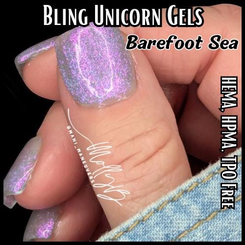 Barefoot Sea Unicorn Gel Mani - HEMA, HPMA, TPO Free
