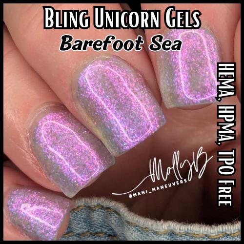 Barefoot Sea Unicorn Gel Mani - HEMA, HPMA, TPO Free