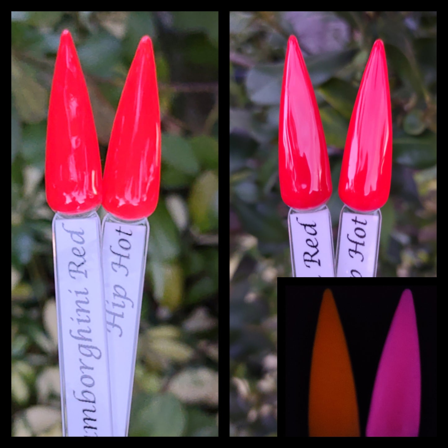 Lamborghini & Hip Hot Glow-in-the-Dark Gel Polishes - HEMA, HPMA, TPO Free