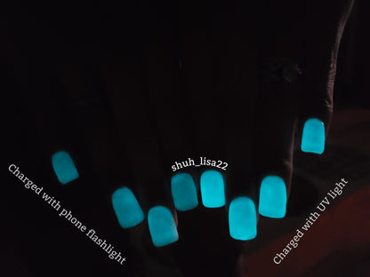 ULTRA Moonglow Glow-in-the-Dark Aqua Glow Gel - HEMA, HPMA, TPO Free