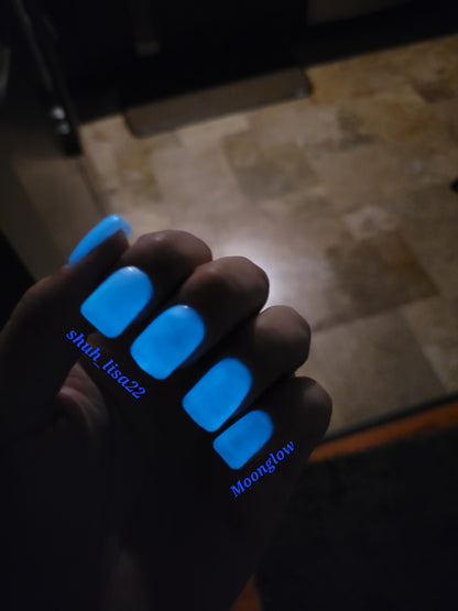 ULTRA Moonglow Glow-in-the-Dark Aqua Glow Gel - HEMA, HPMA, TPO Free