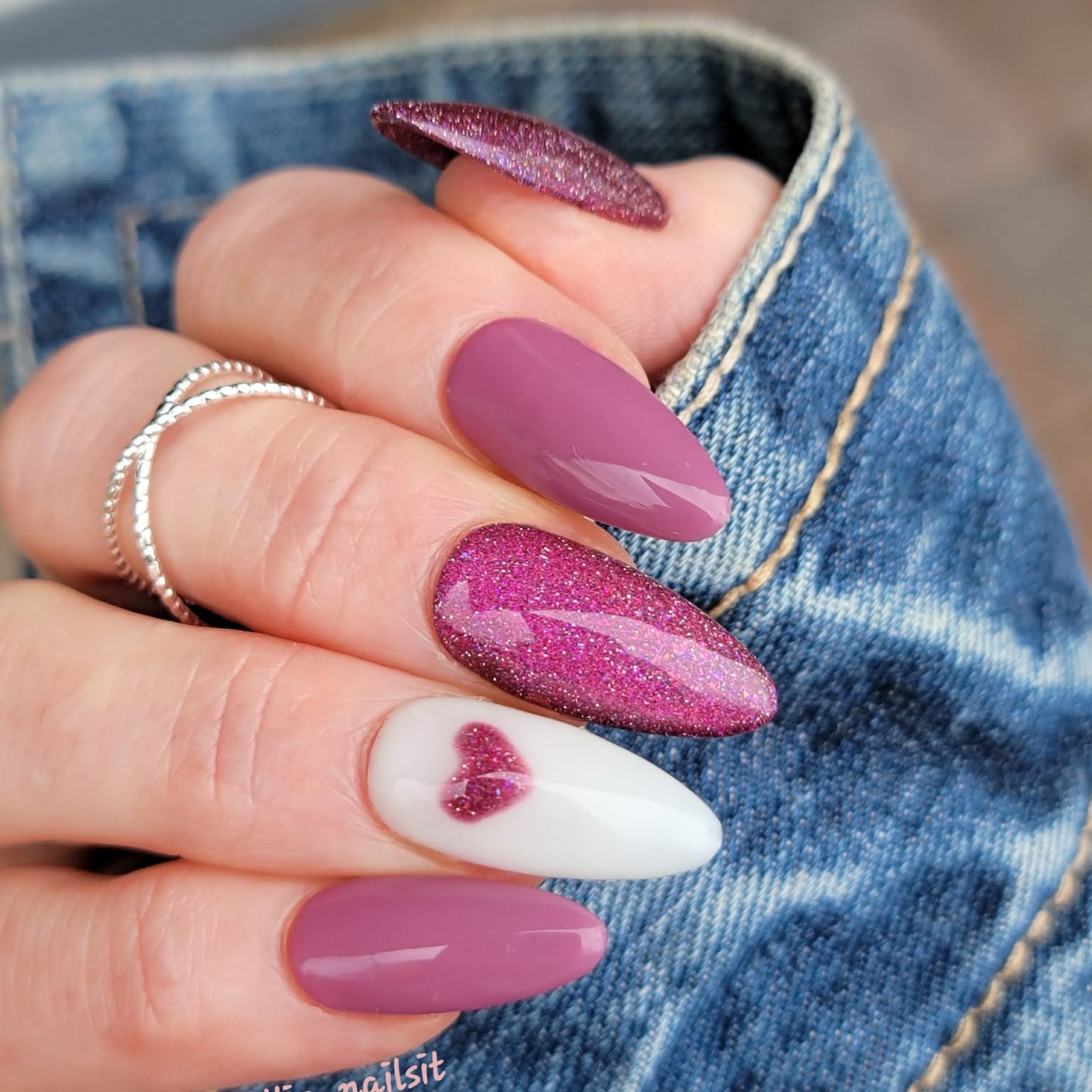 ULTRA Rosey Future - Original In The Clouds Rubber Base Gel & Temptation Cat Eye Gel Mani - HEMA, HPMA, TPO Free