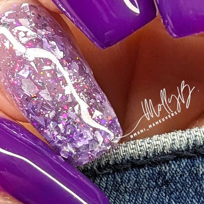 Purple Craze - Fantasy Flake Glitter Gel - HEMA, HPMA, TPO Free