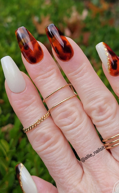 ULTRA Amber Tortoiseshell Coffee Jelly Gels - Fall Colors - Now Sold Individually - 10ml - HEMA, HPMA & TPO Free