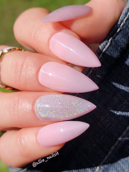 Rainbow Laser Cat Eye Gel & ULTRA Pixie Rubber Base Gel Mani - HEMA, HPMA, TPO Free