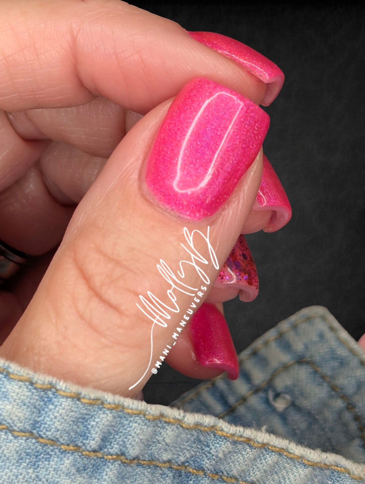Flashbulb Holographic Hot Pink Gel - HEMA, HPMA, TPO Free