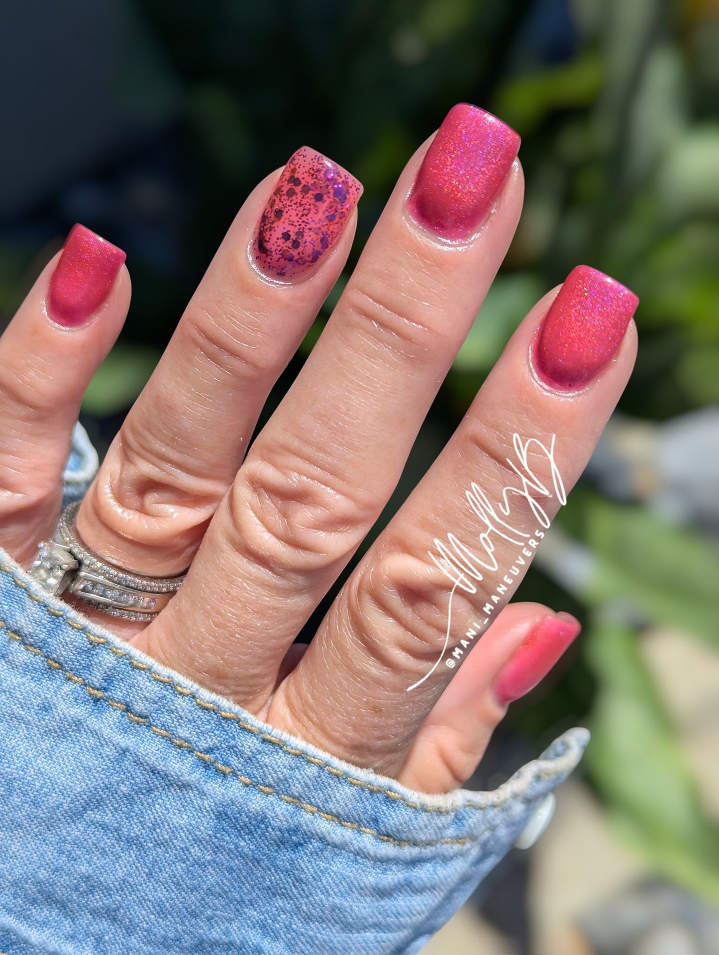 Flashbulb Holographic Hot Pink Gel - HEMA, HPMA, TPO Free